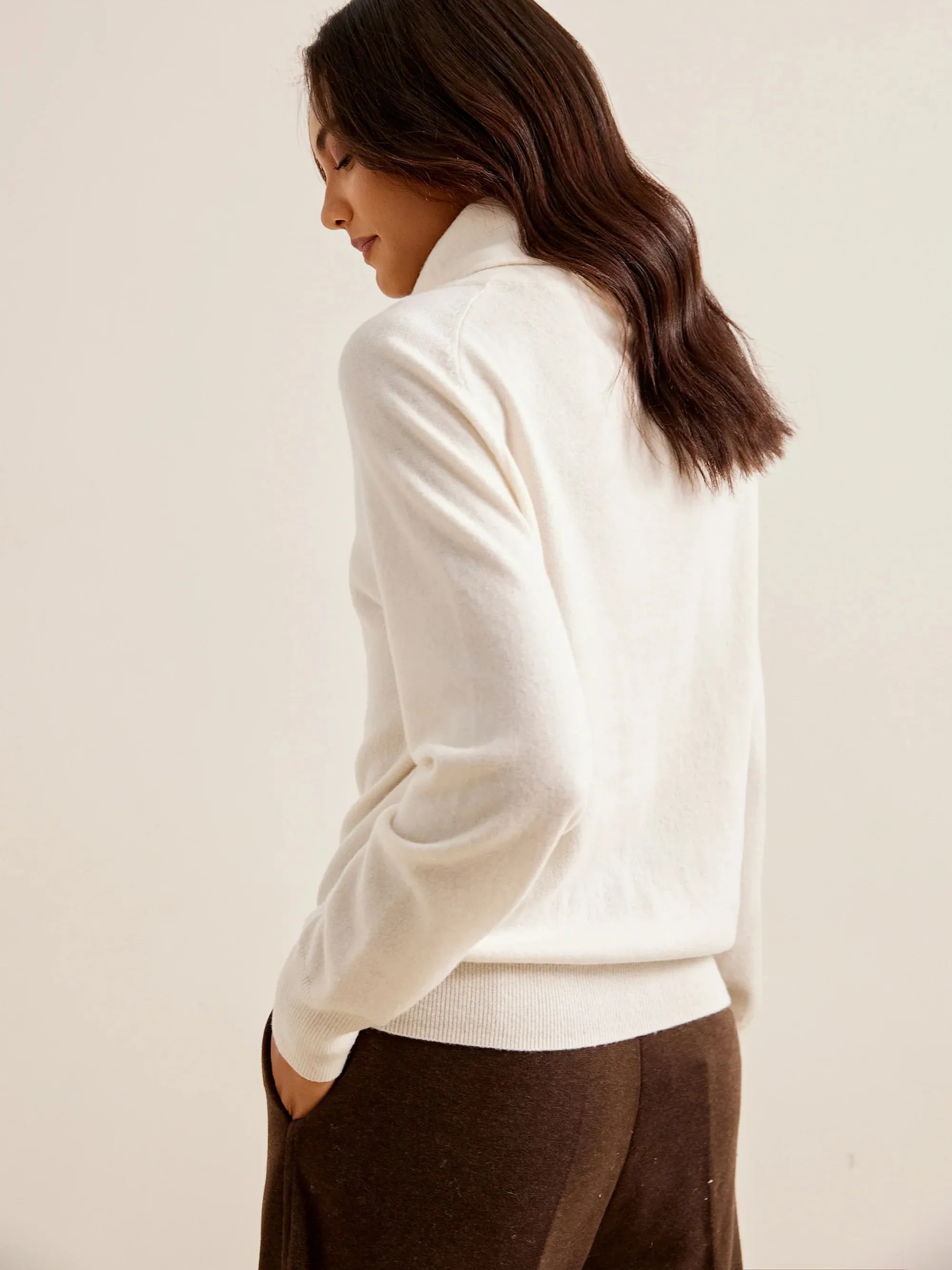 Merino Wool Cowl Neck Sweater sold by Lintico product image thumbnail 3