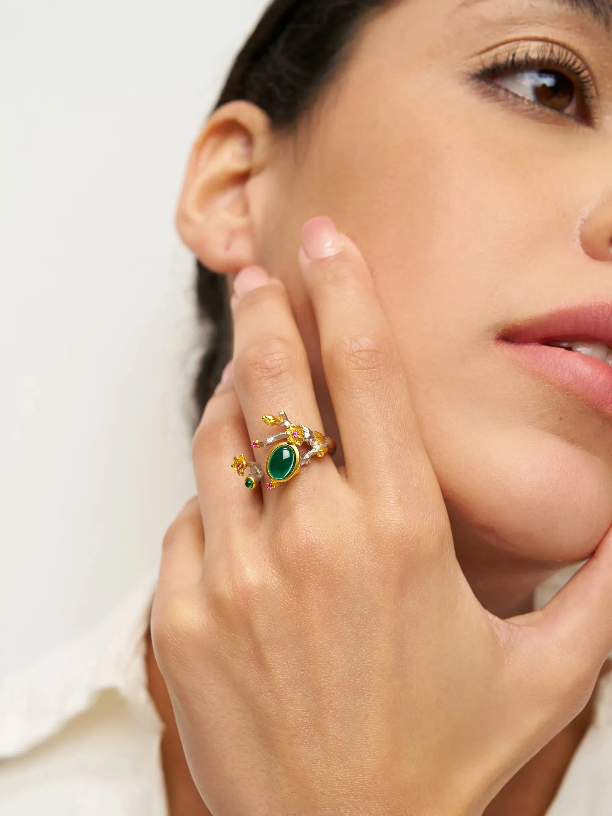 Exquisite Emerald Ring - Enchanted Branch sold by Lintico product image thumbnail 2