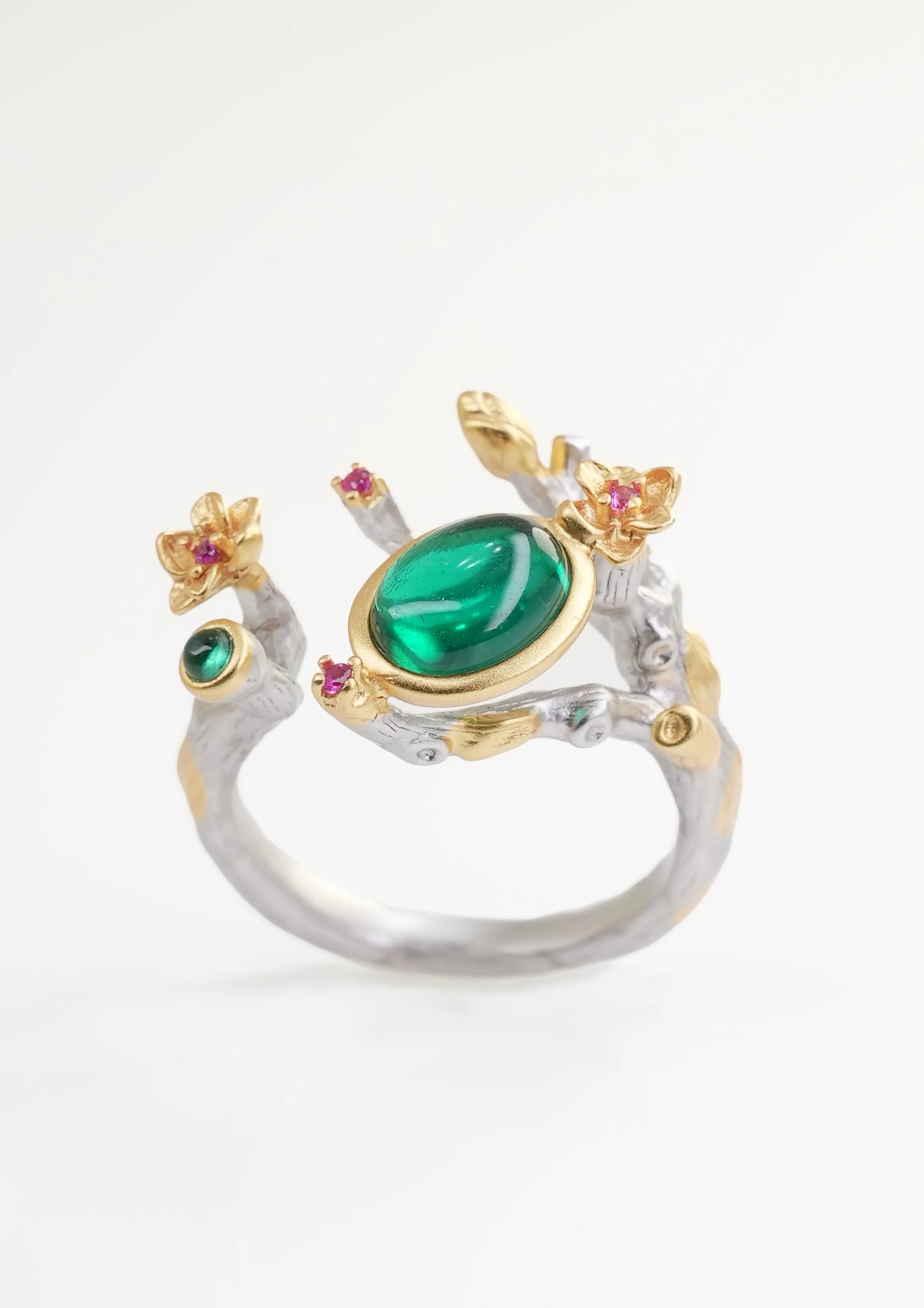 Exquisite Emerald Ring - Enchanted Branch sold by Lintico product image thumbnail 4