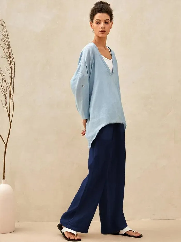 100% Linen Classic Pants LYON sold by Lintico product image thumbnail 3