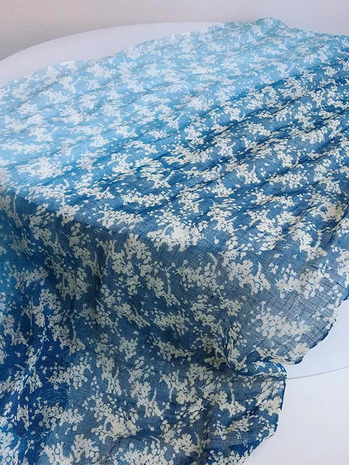 Artisanal 100% Linen Wax-Dyed Scarf sold by Lintico product image thumbnail 5