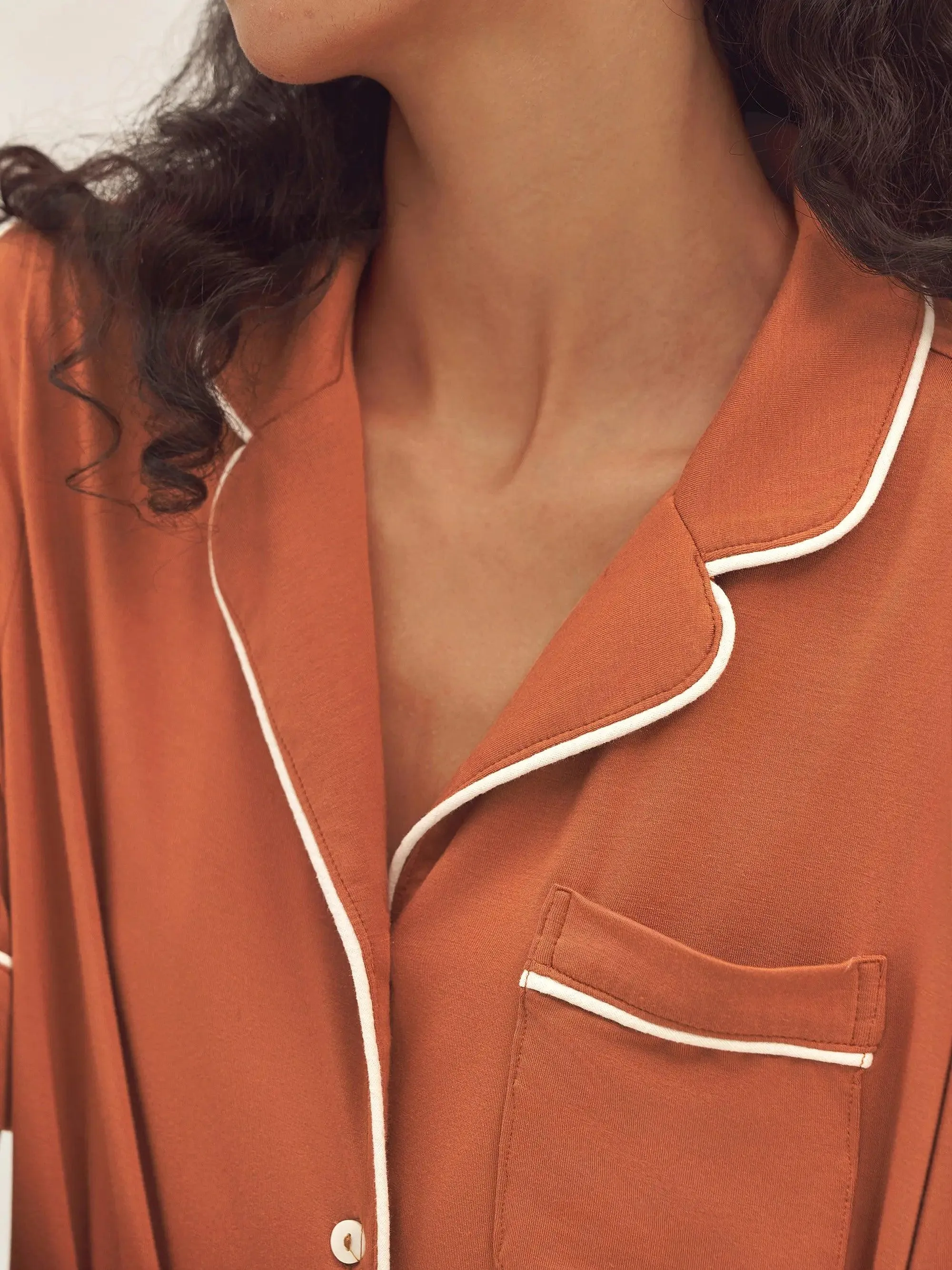 Short Sleeve Bamboo Pajama Set ODESSA sold by Lintico product image thumbnail 5