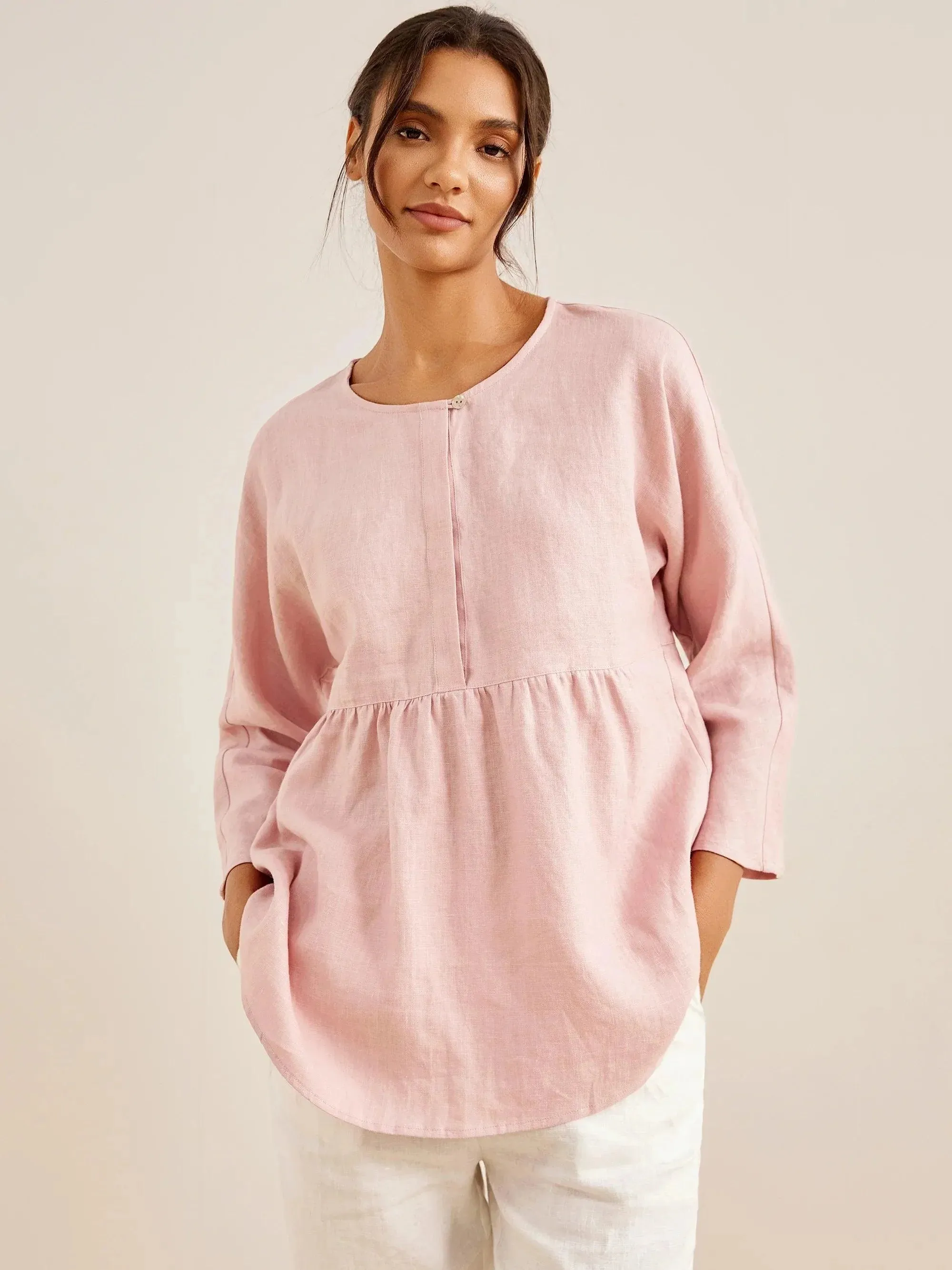 Linen Long-Sleeved Top SITKA sold by Lintico product image thumbnail 5
