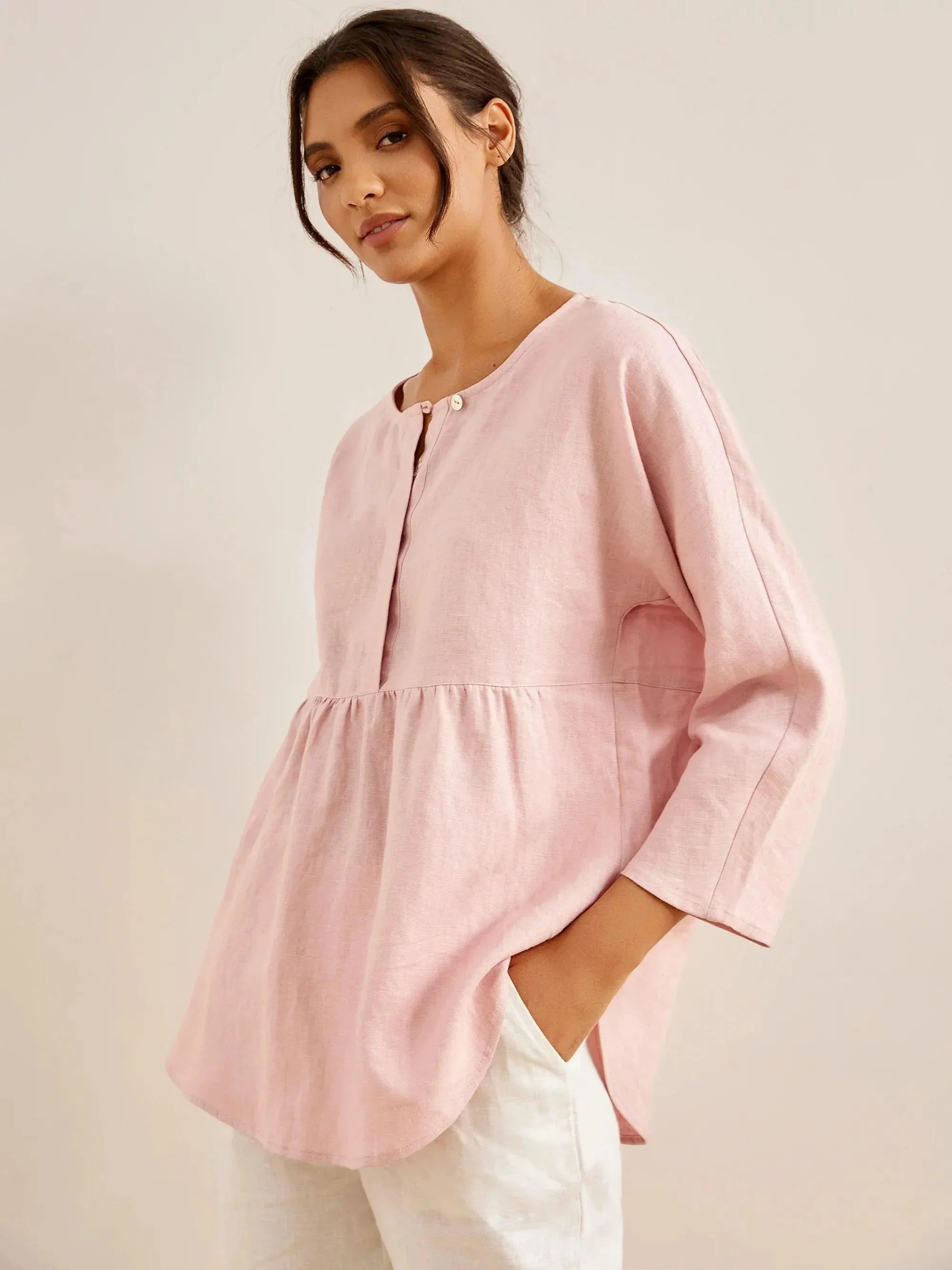 Linen Long-Sleeved Top SITKA sold by Lintico product image thumbnail 3