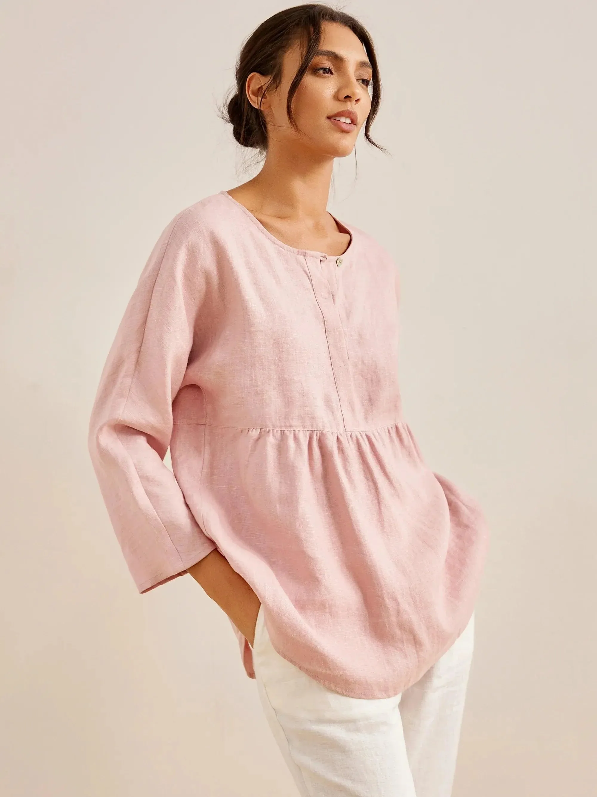 Linen Long-Sleeved Top SITKA sold by Lintico product image thumbnail 2