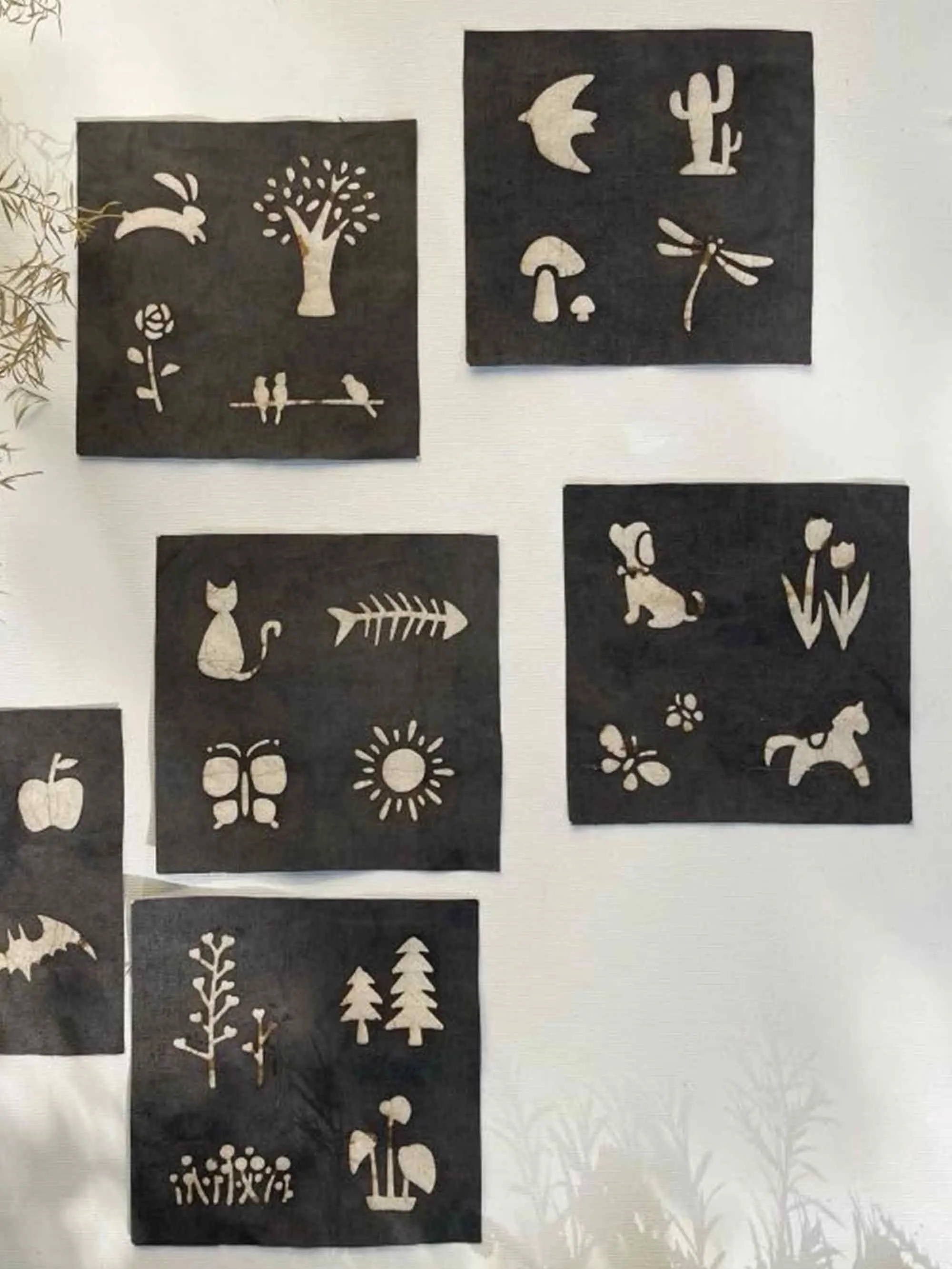 Tea-Dyed Decorative Fabric Patches for Diy Journals (5 Pieces) sold by Lintico product image thumbnail 2