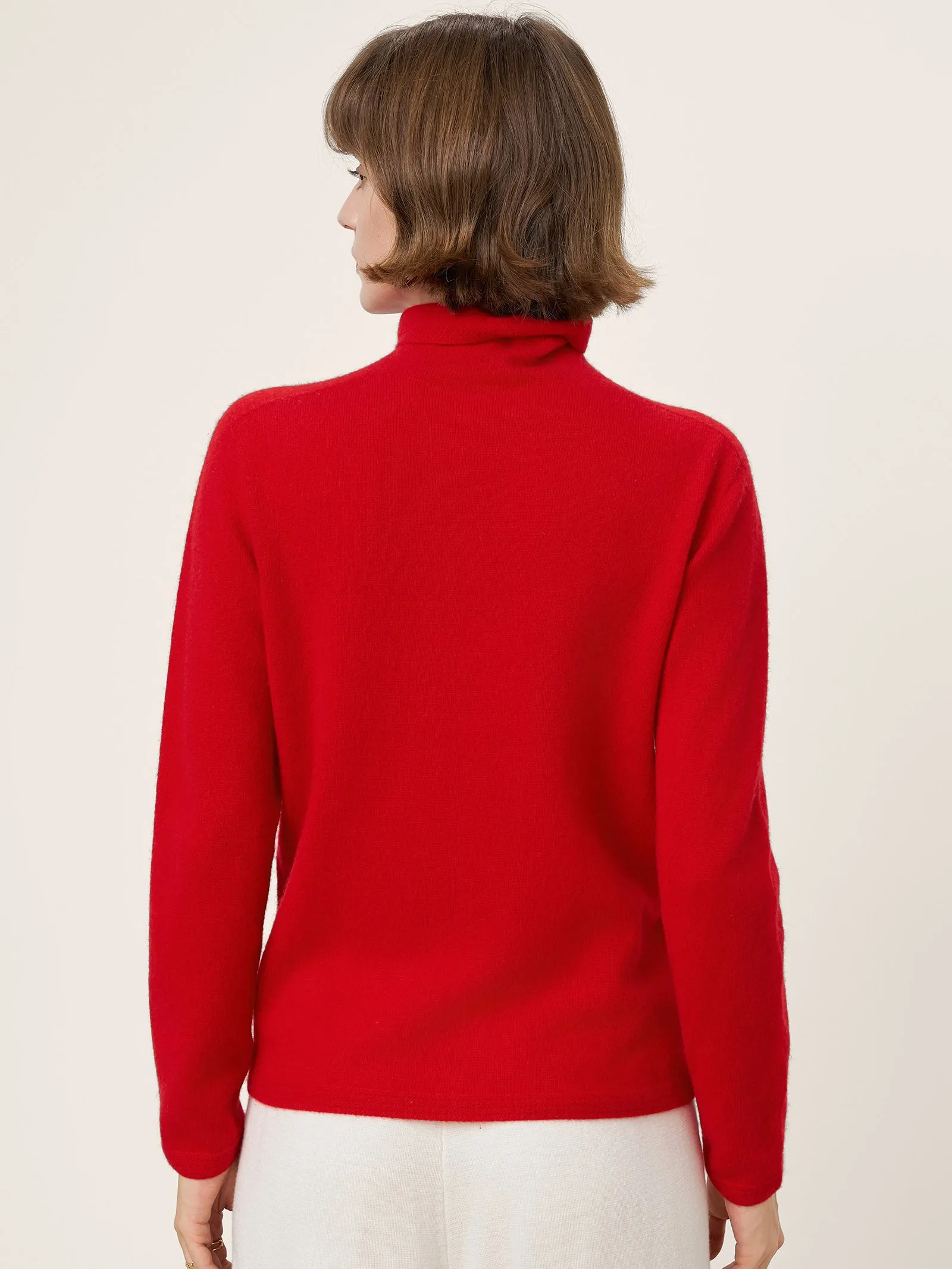 Premium Cashmere Blend Hand-Finished Seamless Turtleneck Knit Top TOVE sold by Lintico product image thumbnail 3