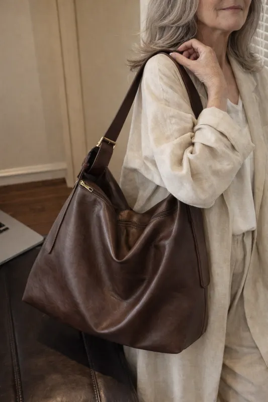Vintage Large Capacity Crossbody Tote Bag made by Lintico