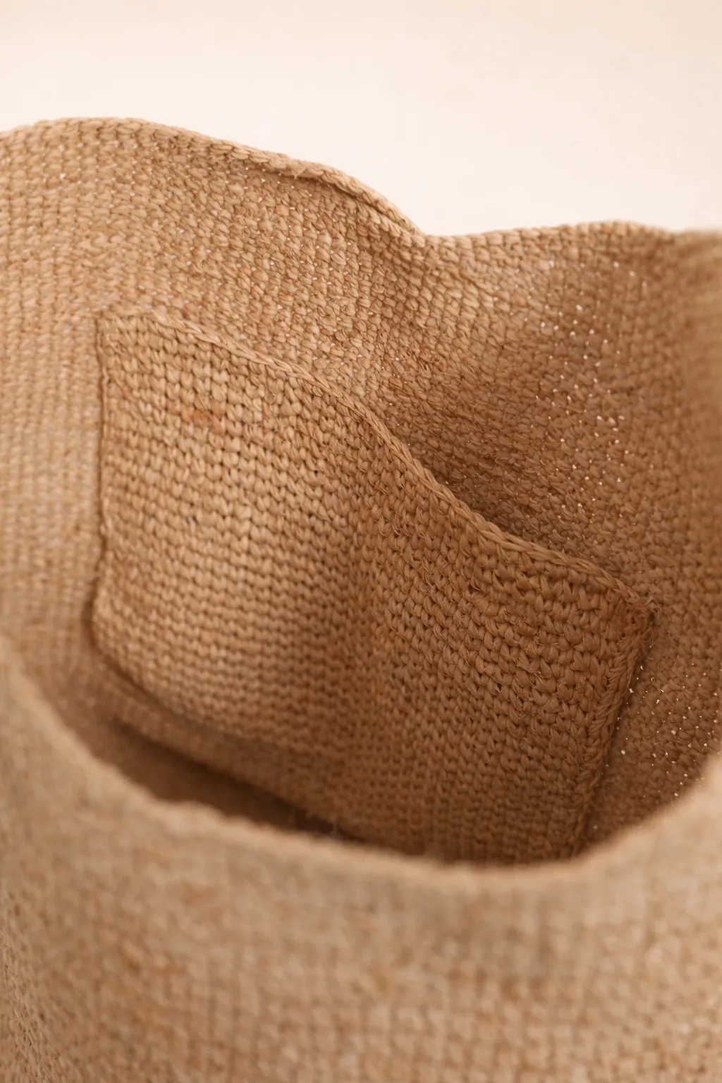 Raffia Straw Bucket Bag Handwoven Structured Shoulder Beach Vacation Bag sold by Lintico product image thumbnail 3