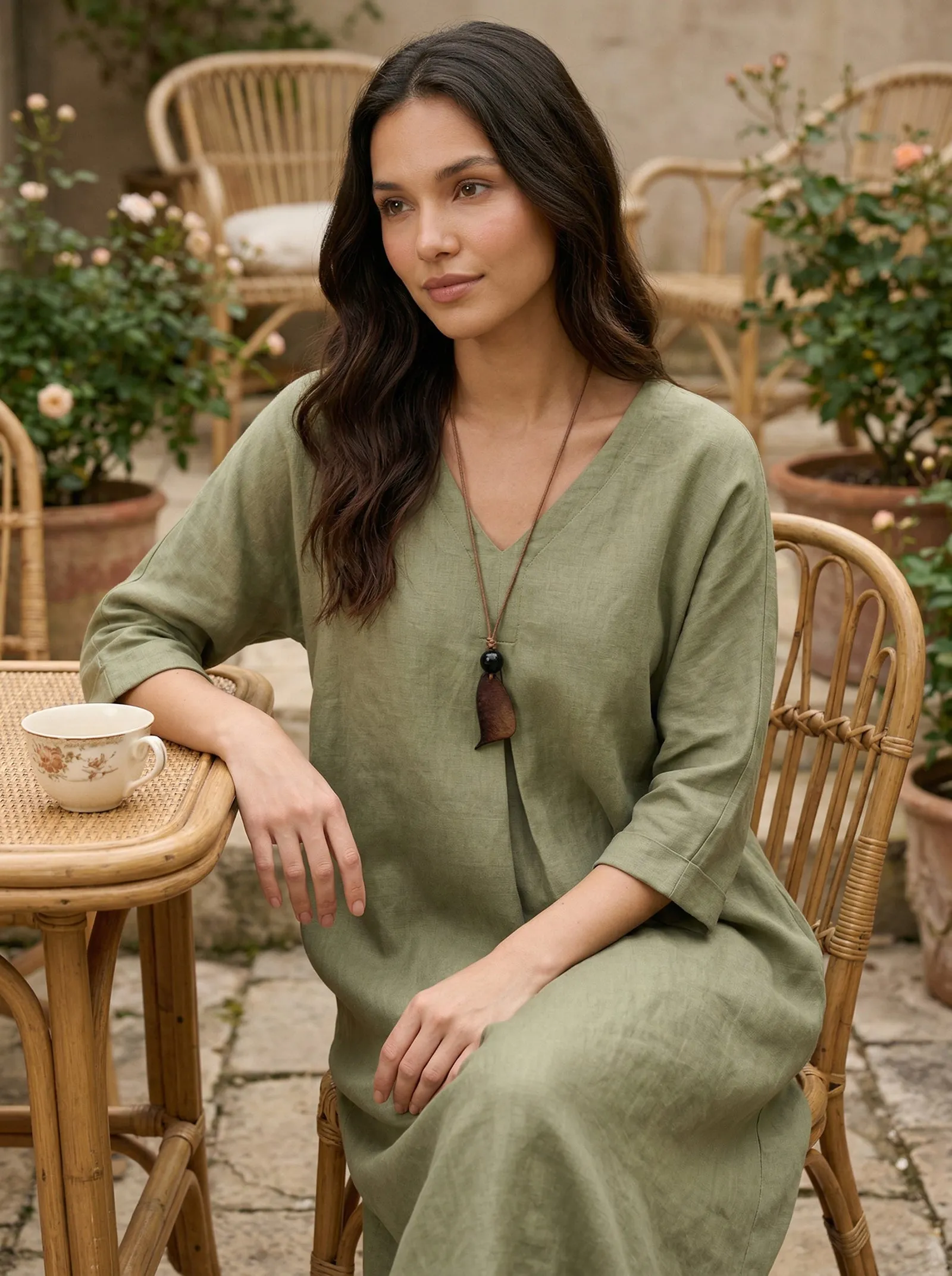 Artisanal Woodland Pendant Necklace sold by Lintico product image thumbnail 3