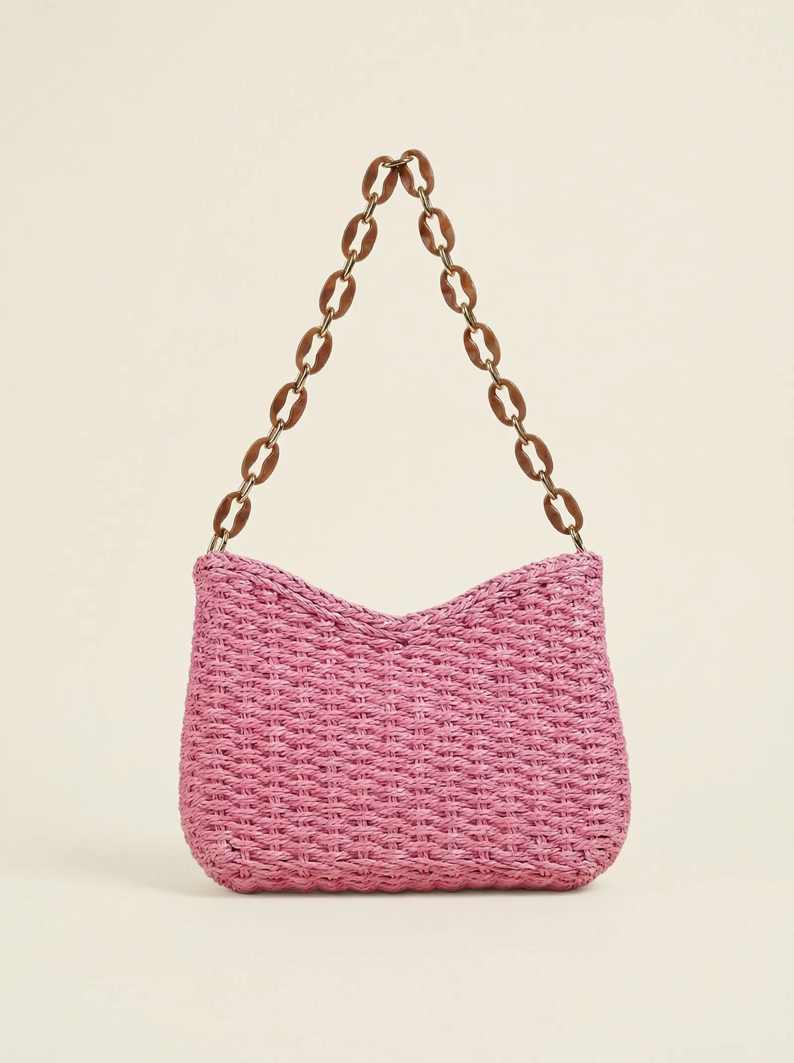 Colorful Woven Straw Shoulder Bag sold by Lintico product image thumbnail 5
