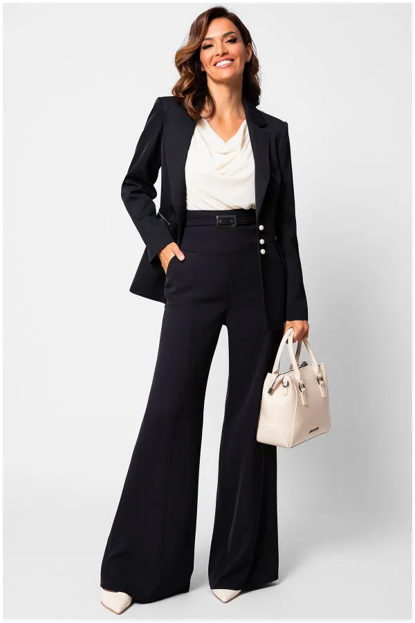 Lucy Draped Blouse in Ivory sold by Luna Fashion House product image thumbnail 3