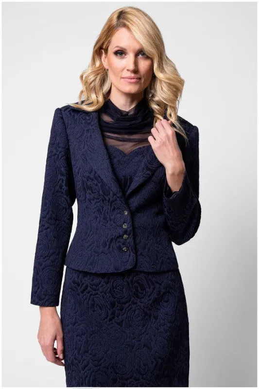Peni Tailored Blazer in Navy sold by Luna Fashion House