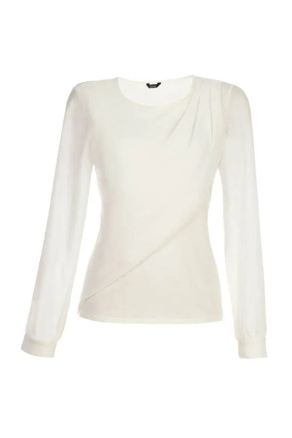 Rea Mini Blouse in White sold by Luna Fashion House product image thumbnail 4
