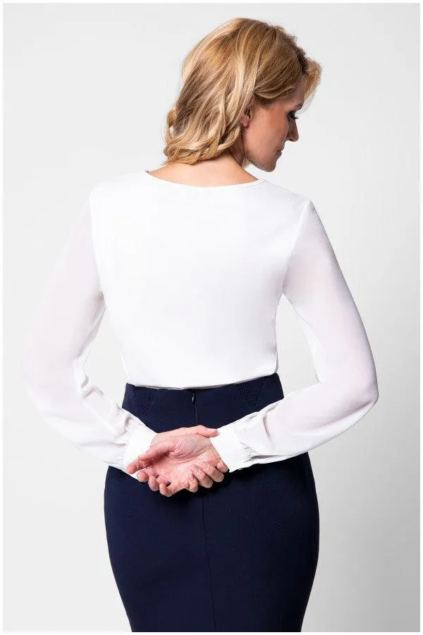 Rea Mini Blouse in White sold by Luna Fashion House product image thumbnail 2