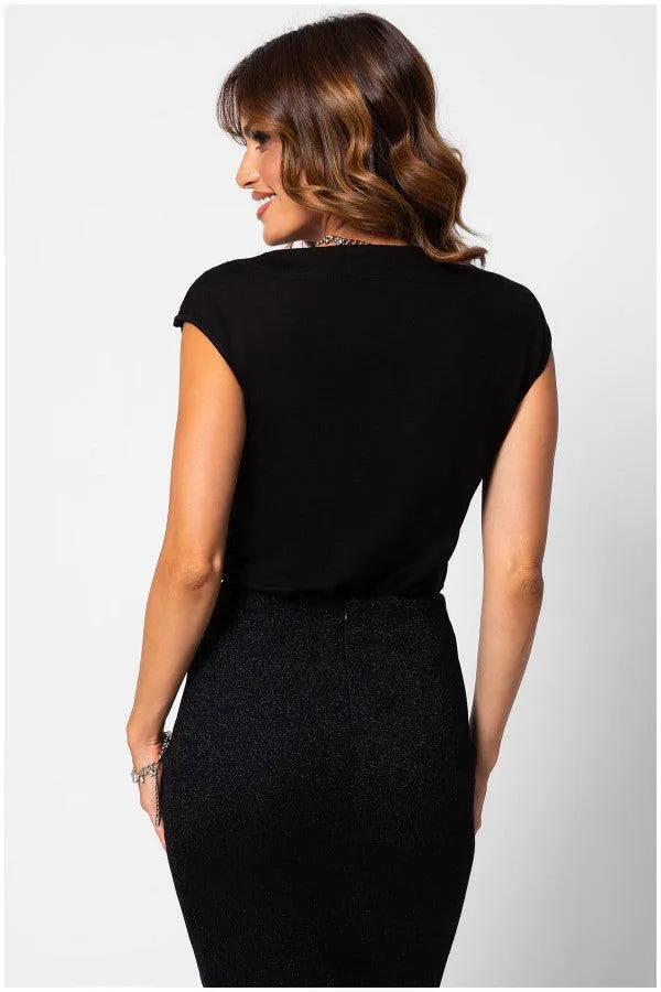 Jody Elegant Lace Blouse in Black sold by Luna Fashion House product image thumbnail 2