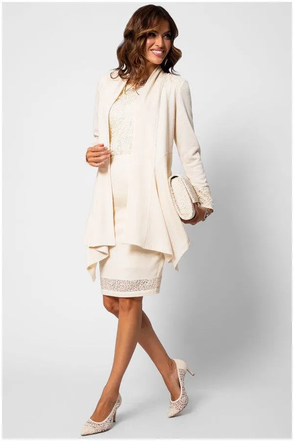 Jody Elegant Lace Blouse in Ivory sold by Luna Fashion House product image thumbnail 3