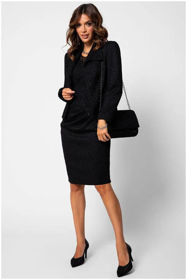 Jody Tailored Lace Blazer in Black sold by Luna Fashion House product image thumbnail 3