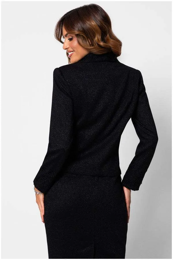 Jody Tailored Lace Blazer in Black sold by Luna Fashion House product image thumbnail 2