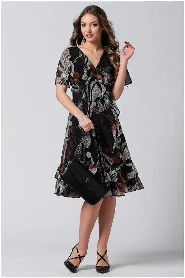 Floral Print Ruffle Dress, Lola sold by Luna Fashion House product image thumbnail 3