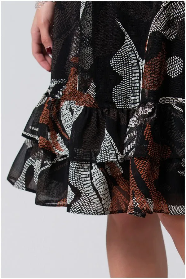 Floral Print Ruffle Dress, Lola sold by Luna Fashion House product image thumbnail 5