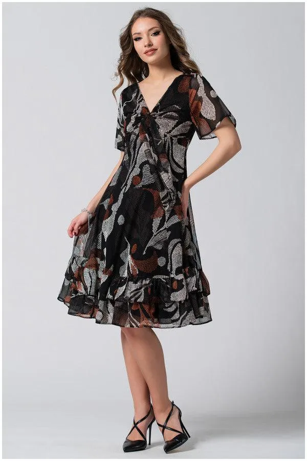 Floral Print Ruffle Dress, Lola sold by Luna Fashion House