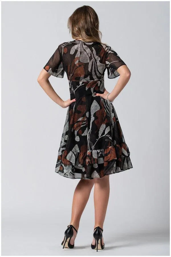 Floral Print Ruffle Dress, Lola sold by Luna Fashion House product image thumbnail 2