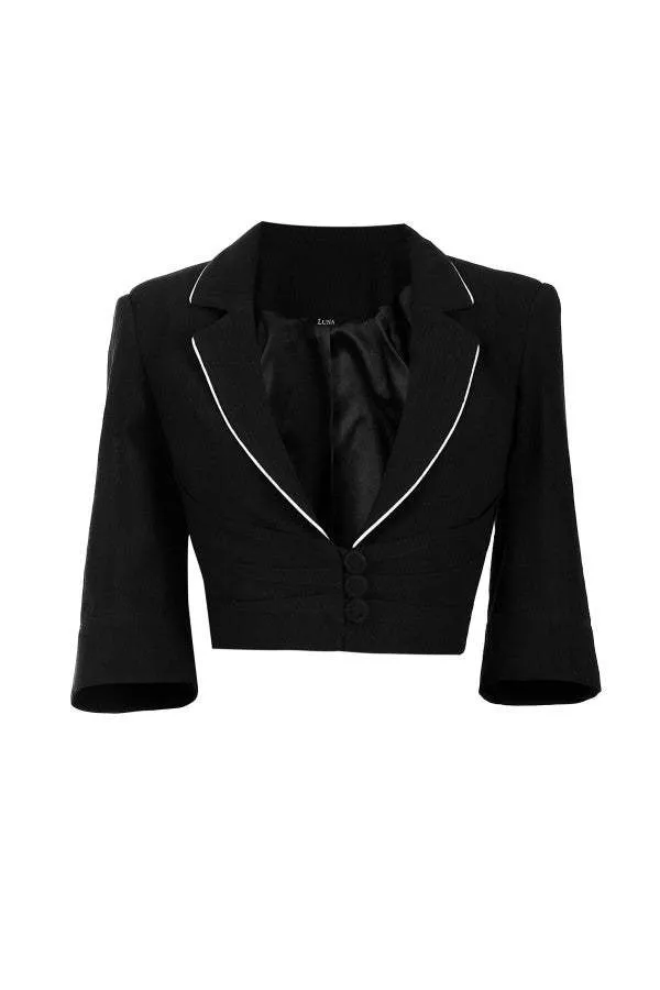 Rina Cropped Blazer sold by Luna Fashion House product image thumbnail 4