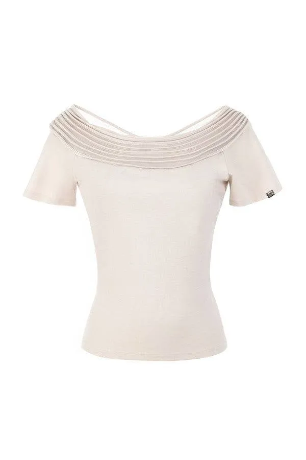 Beige Business Blouse, Lola sold by Luna Fashion House product image thumbnail 5