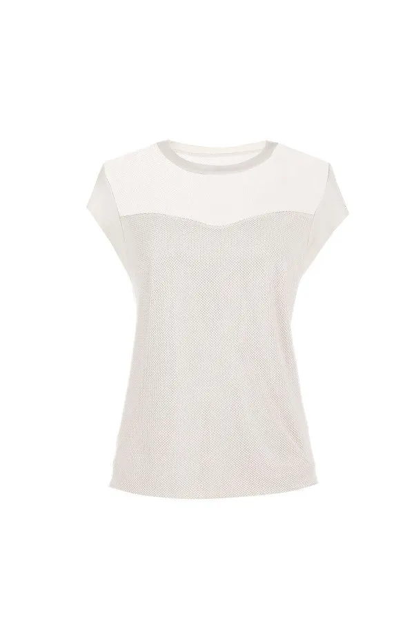 Aria Short-Sleeve Blouse in White sold by Luna Fashion House product image thumbnail 4