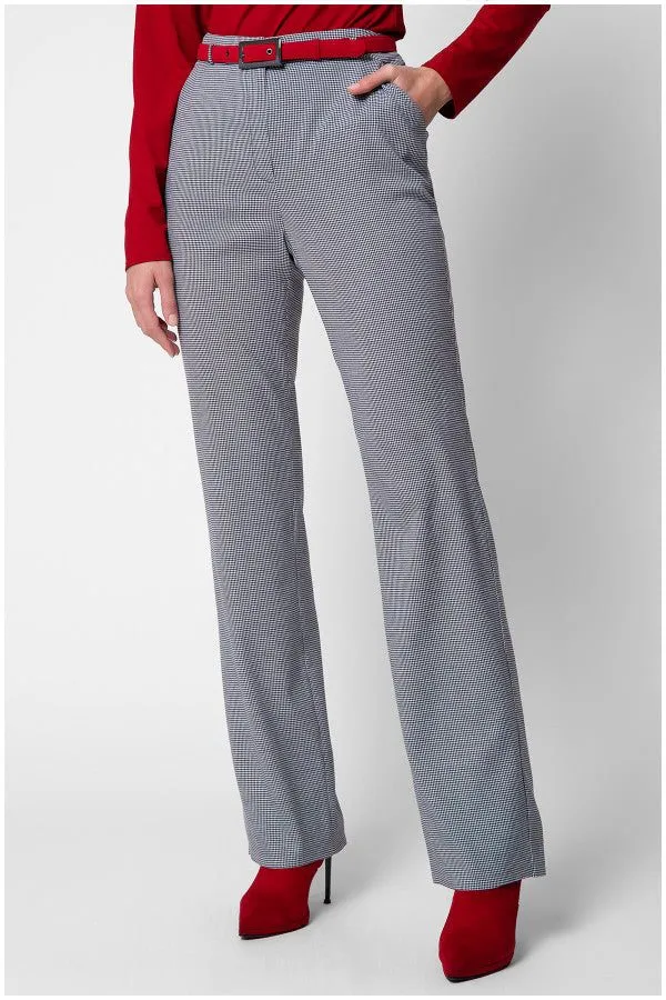 Multicolor Houndstooth Tailored Pants, Elena sold by Luna Fashion House