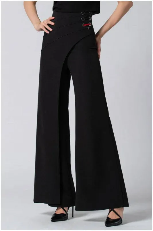 Greta Wide Leg Pants in Black sold by Luna Fashion House
