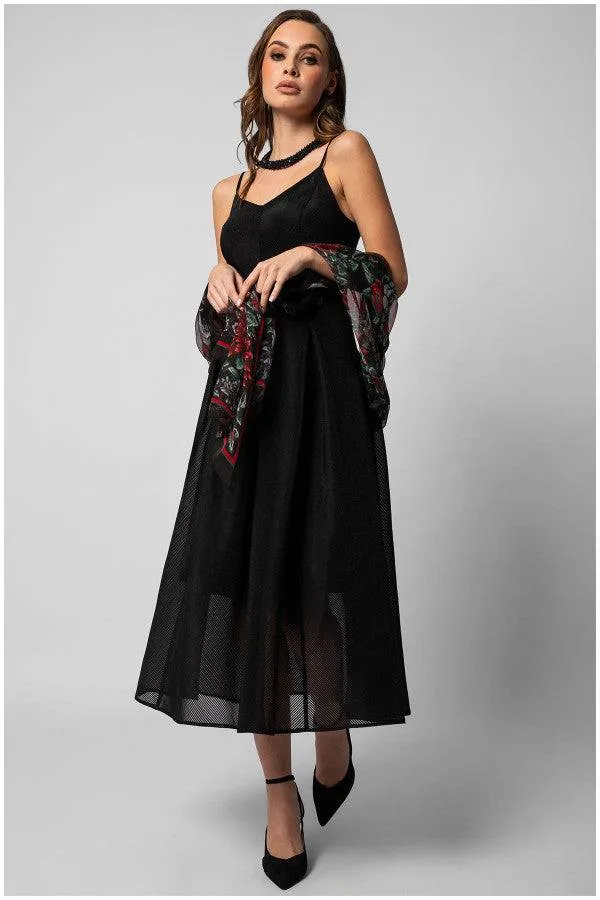 Nela Midi Dress in Black sold by Luna Fashion House product image thumbnail 3