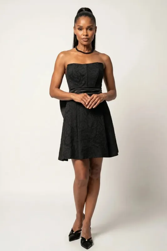 Black Short Corset Dress, Melisa made by Luna Fashion House