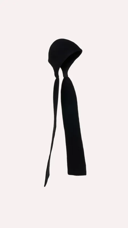 WOOL BONNET WITH TIES made by Maison Krasnova