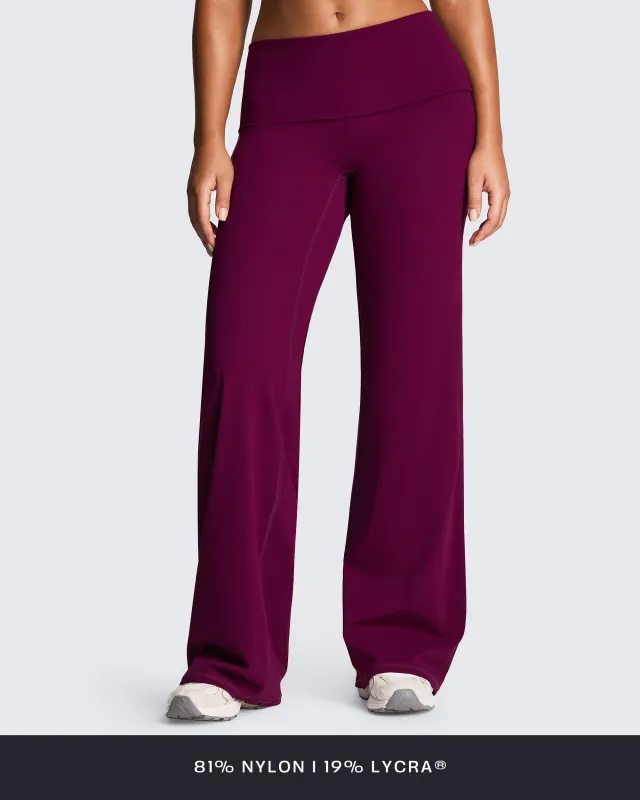 Aoxjox "Athlenza" Fold-Over Straight Leg 33" sold by Aoxjox