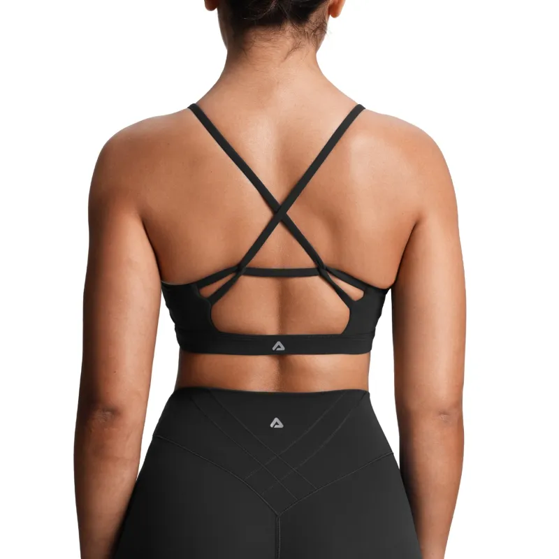 Aoxjox "Velura" Ruched Sports Bra sold by Aoxjox