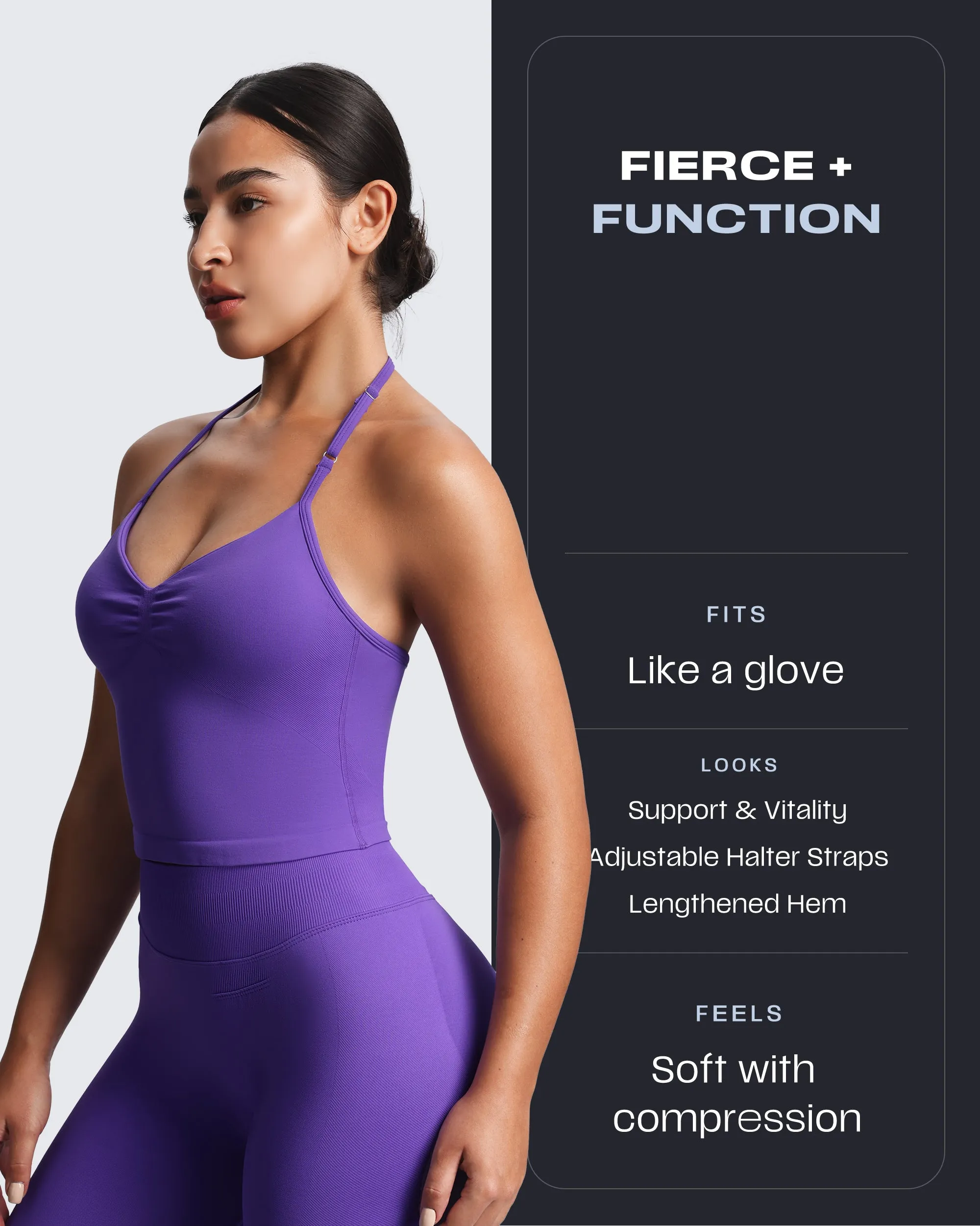 Aoxjox "Impact" Seamless Halter sold by Aoxjox product image thumbnail 2
