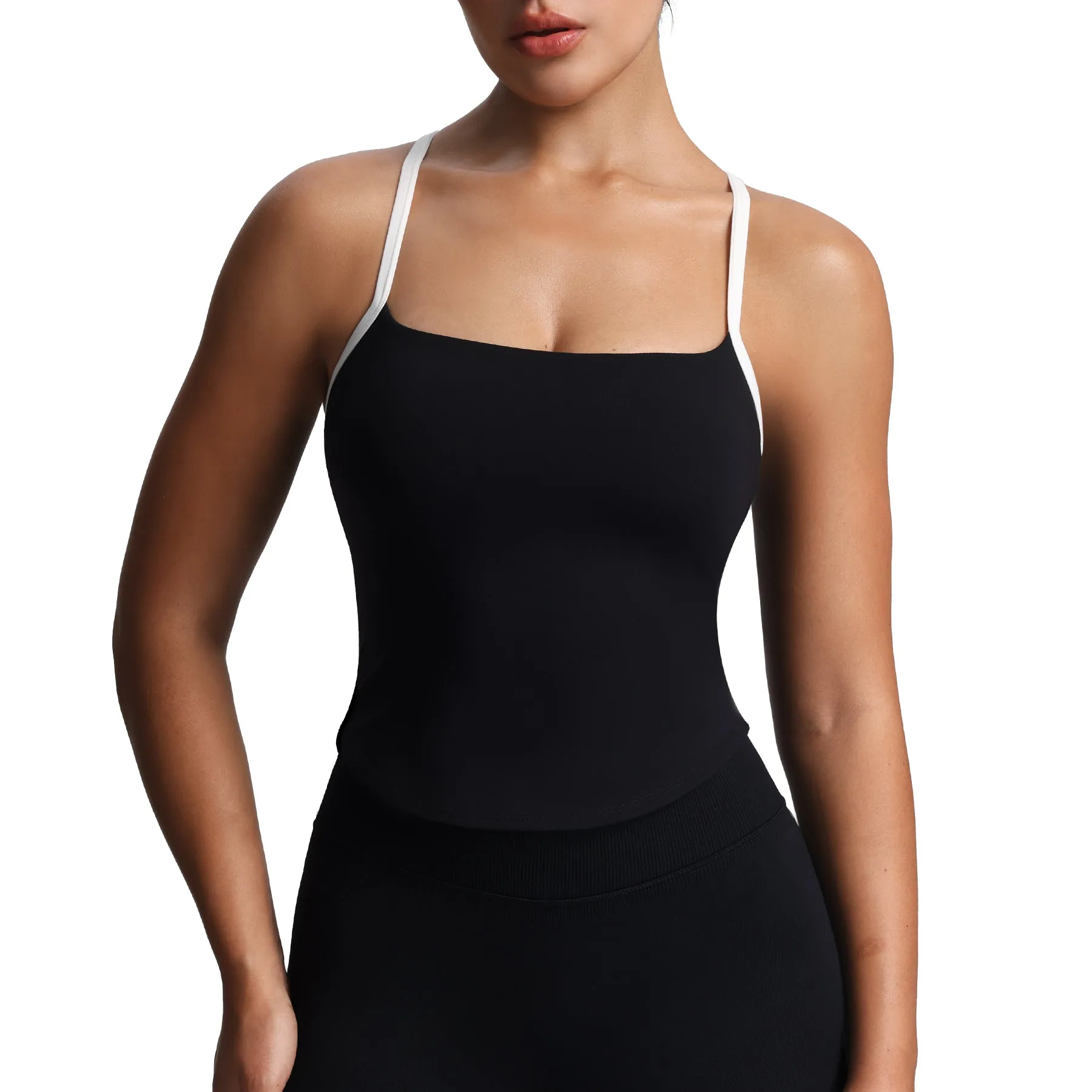 Aoxjox "Lexi" Lined Longline Tank Top sold by Aoxjox