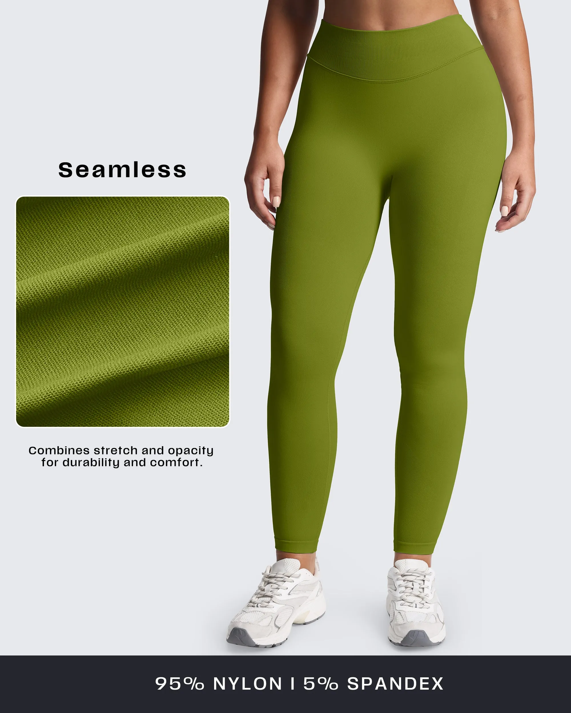Aoxjox "Impact" Seamless Leggings With Logo sold by Aoxjox product image thumbnail 3