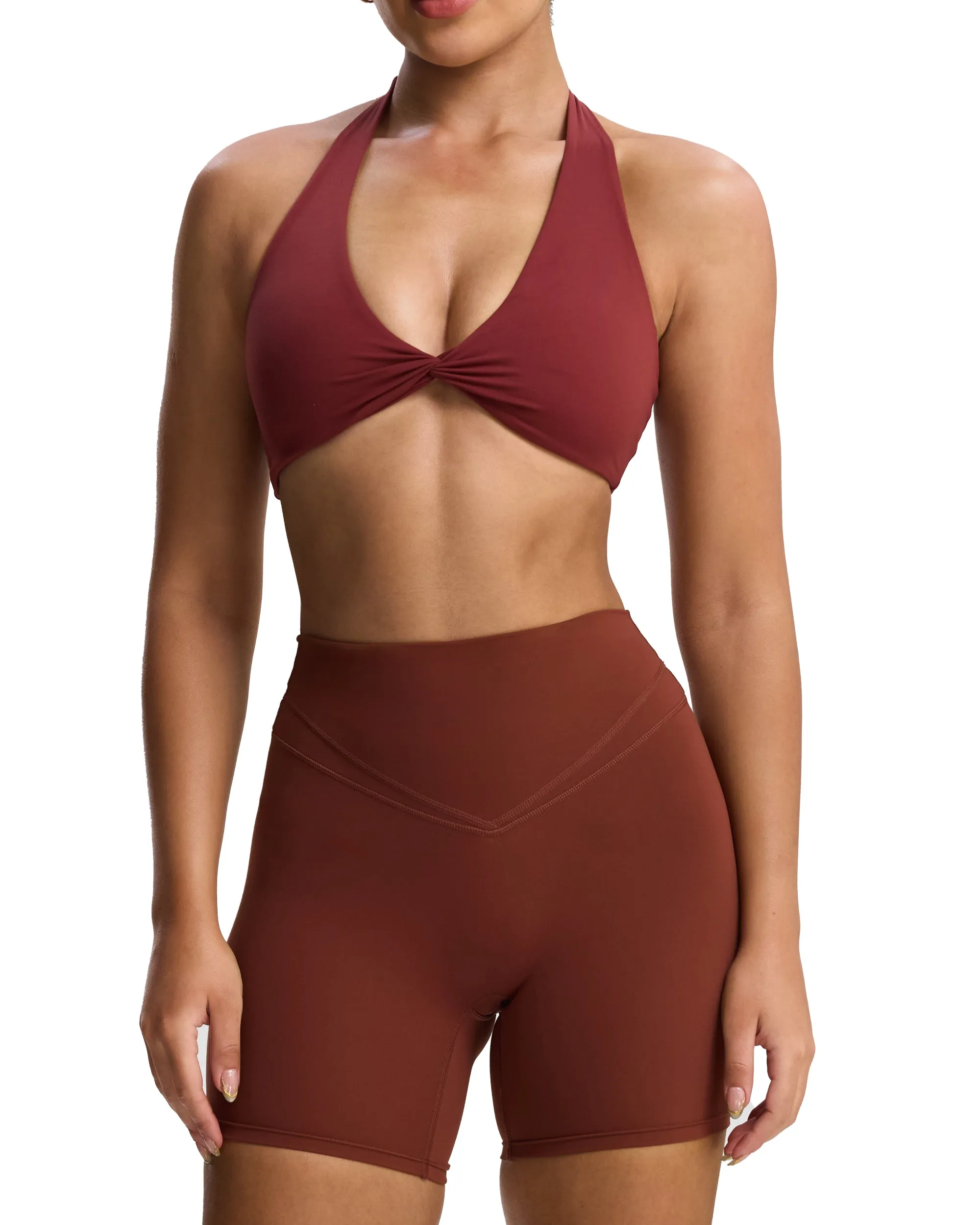 Aoxjox "Rosie" Halter Sports Bra sold by Aoxjox