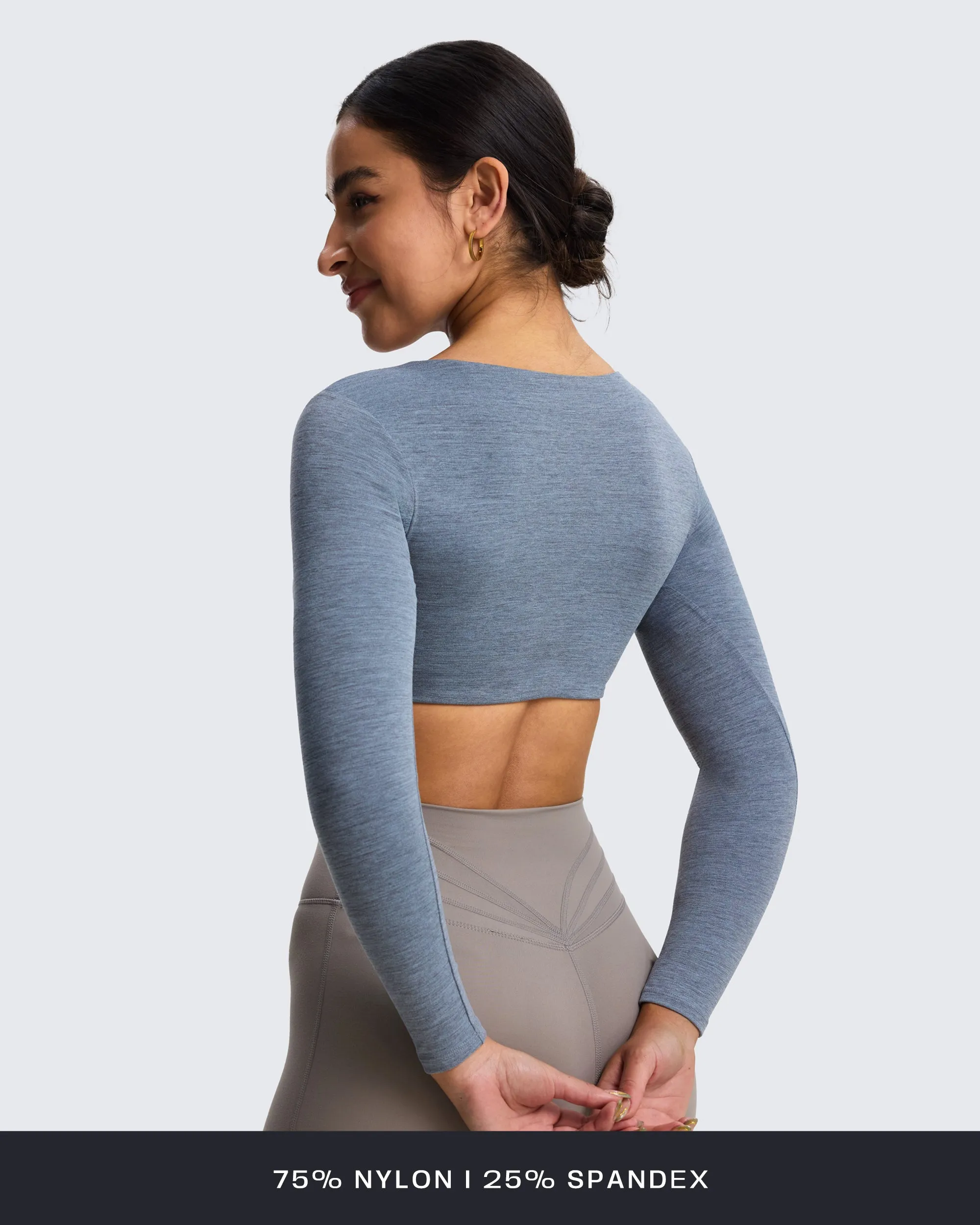Aoxjox "Stacey" V Neck Long Sleeve sold by Aoxjox product image thumbnail 4
