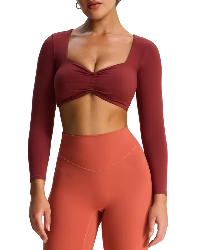 Aoxjox "Violet" Sweetheart Long Sleeve sold by Aoxjox