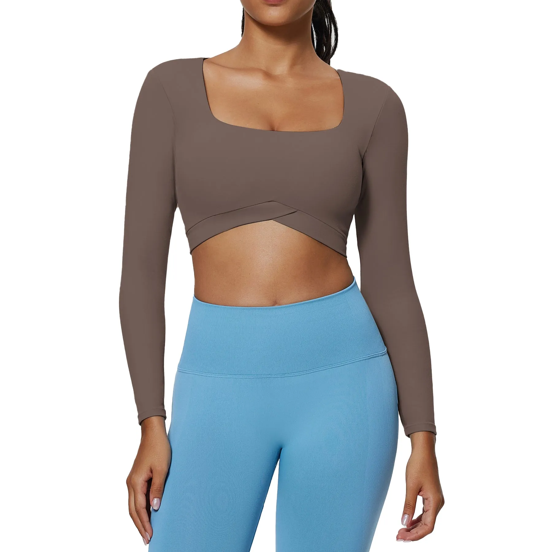 Aoxjox "Vivie" Square Neck Long Sleeve sold by Aoxjox product image thumbnail 2