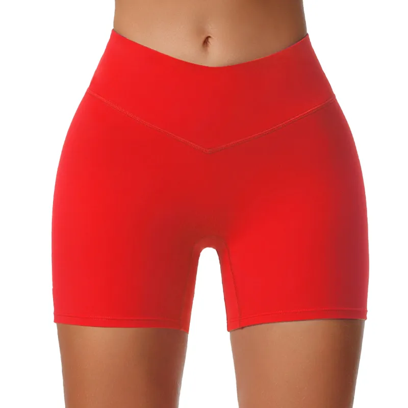 Aoxjox "Vanity V-Waist" Hidden Scrunch Shorts sold by Aoxjox