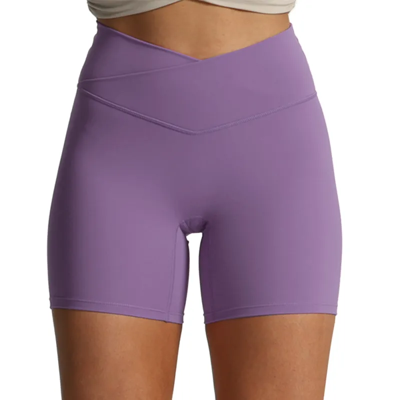 Aoxjox Trinity Cross-Waist Shorts sold by Aoxjox