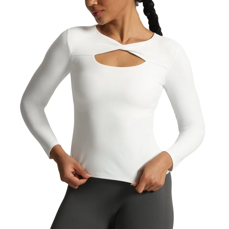 Aoxjox Tara Twist Long-Sleeve Top sold by Aoxjox