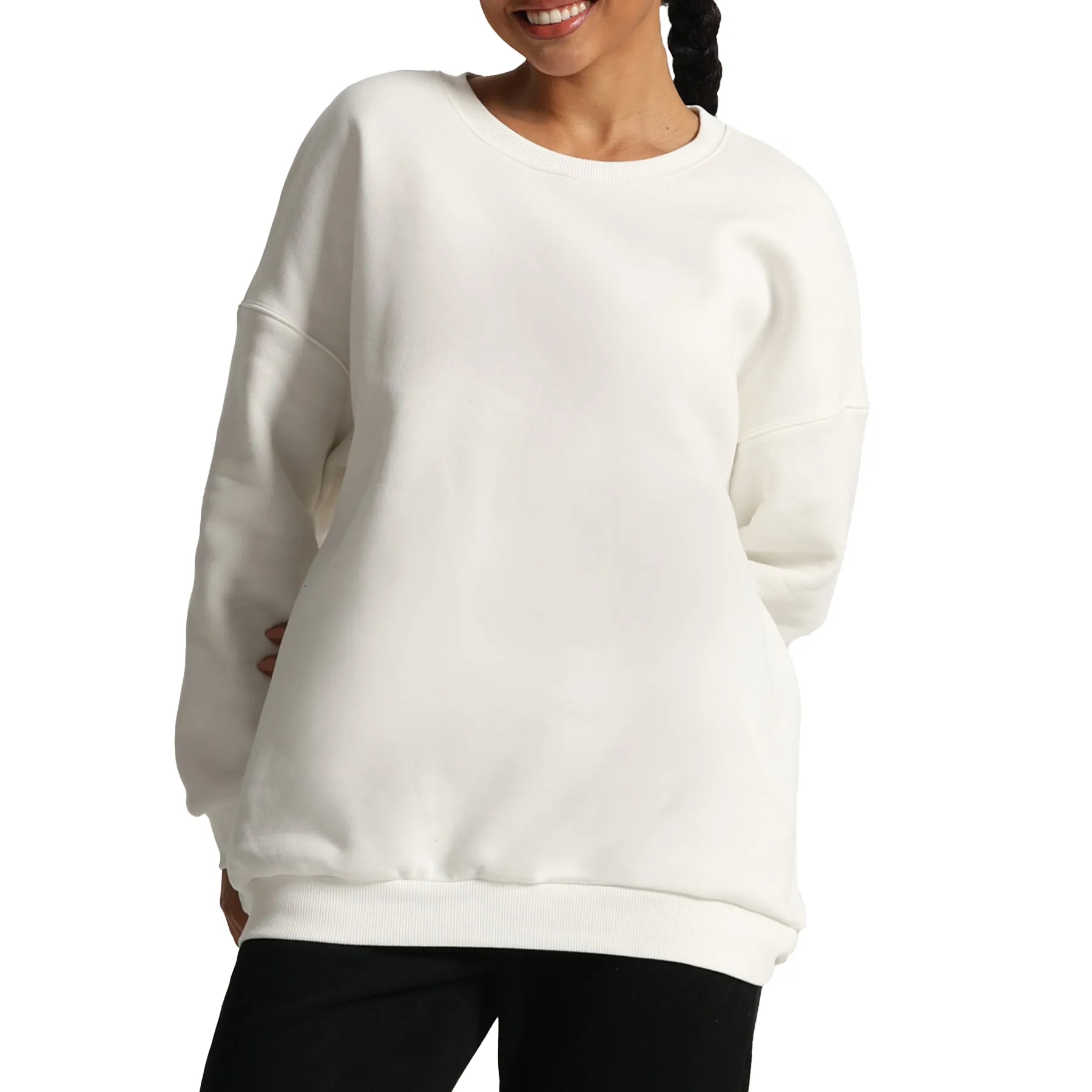 Aoxjox Oversized Crewneck Sweater sold by Aoxjox product image thumbnail 2