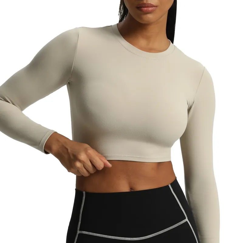 Aoxjox "Long Sleeve" Cropped Crop sold by Aoxjox