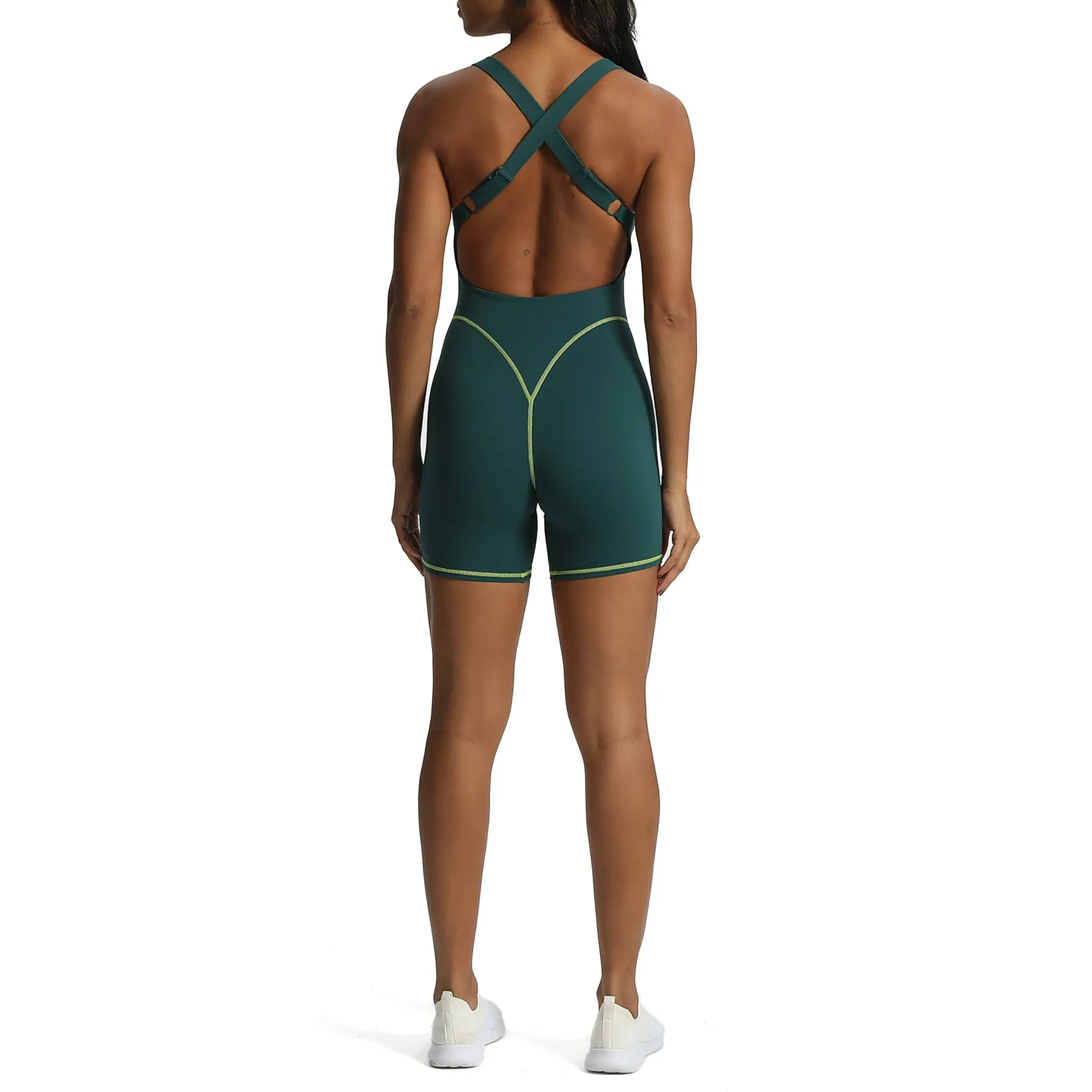 Aoxjox "Lexi Lined" Adjustable Shorts Bodysuit sold by Aoxjox product image thumbnail 3
